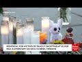 Mourners Set Up Memorial For Victims Of Silver Rail Elementary School Shooting In Bend Oregon