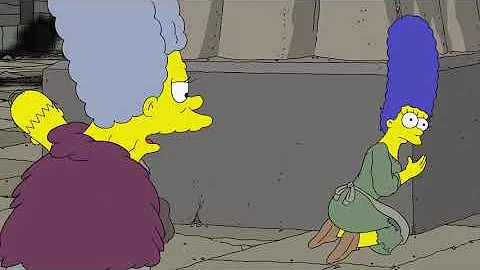 The Simpsons Marge's Mum Freezes
