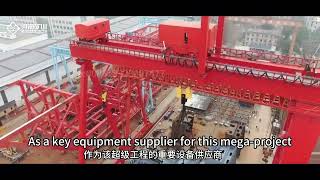 500T Gantry Crane Help China Highway-Railway Bridge Construction--Henan Mine Crane