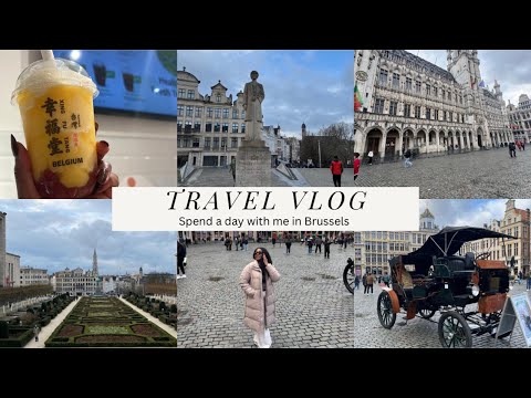 ✈️ A Day in Brussels! 🇧🇪 Exploring Grand Place, Waffles & Manneken Pis 🧇🌍