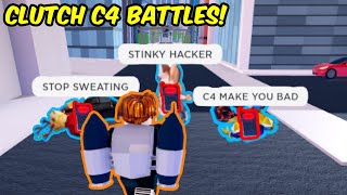 CLUTCHIEST C4 BATTLES EVER | Roblox Jailbreak