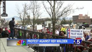 Protest against U.S. Representative Greg Walden