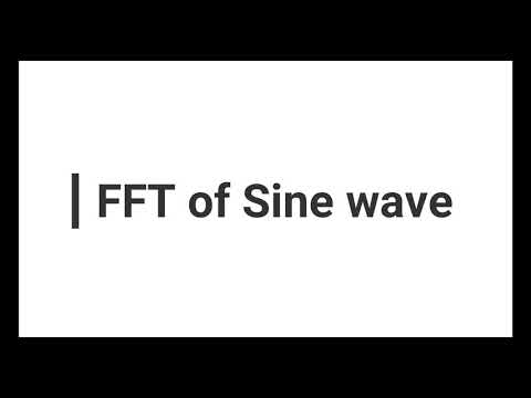 FFT of sinusoidal wave
