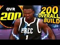 200 Overall ROOKIE 1 ZION WILLIAMSON Build In NBA 2K20.. 100 POINTS In PRIVATE JORDAN REC!