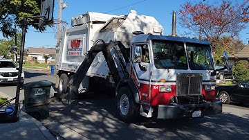 UWS Fast Peterbilt 320 Heil Python Garbage 314 on Yard waste! w/amrep grippers
