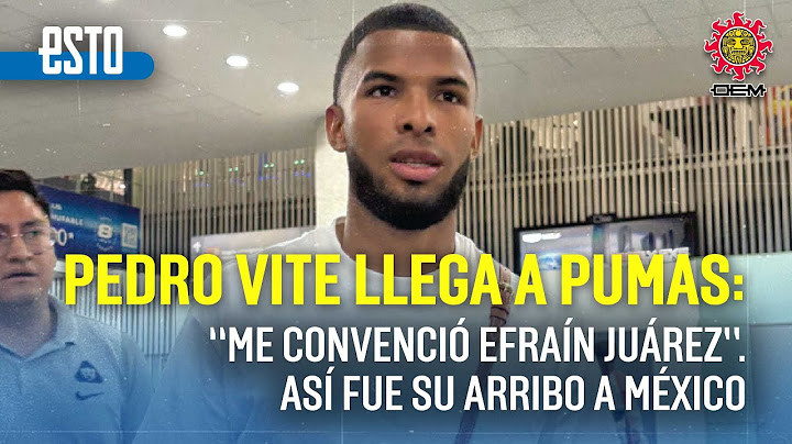 Pedro Vite listo para ser presentado con Pumas