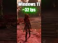 Windows 11 FPS Comparison: CachyOS Can't Compete #shorts #слабыйпк #clairobscurexpedition33 #30fps