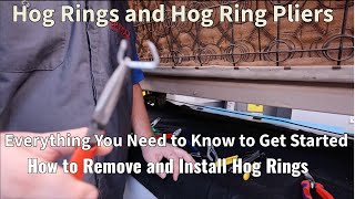 Hog Rings For Automotive Upholstery