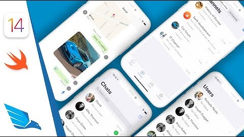 iOS 14 Chat application tutorial, build a Whats App like chat with MessageKit