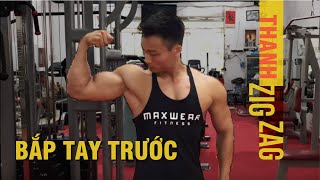 KĨ THUẬT TẬP BẮP TAY TRƯỚC HIỆU QUẢ NHẤT VỚI THANH ZIC ZAG
