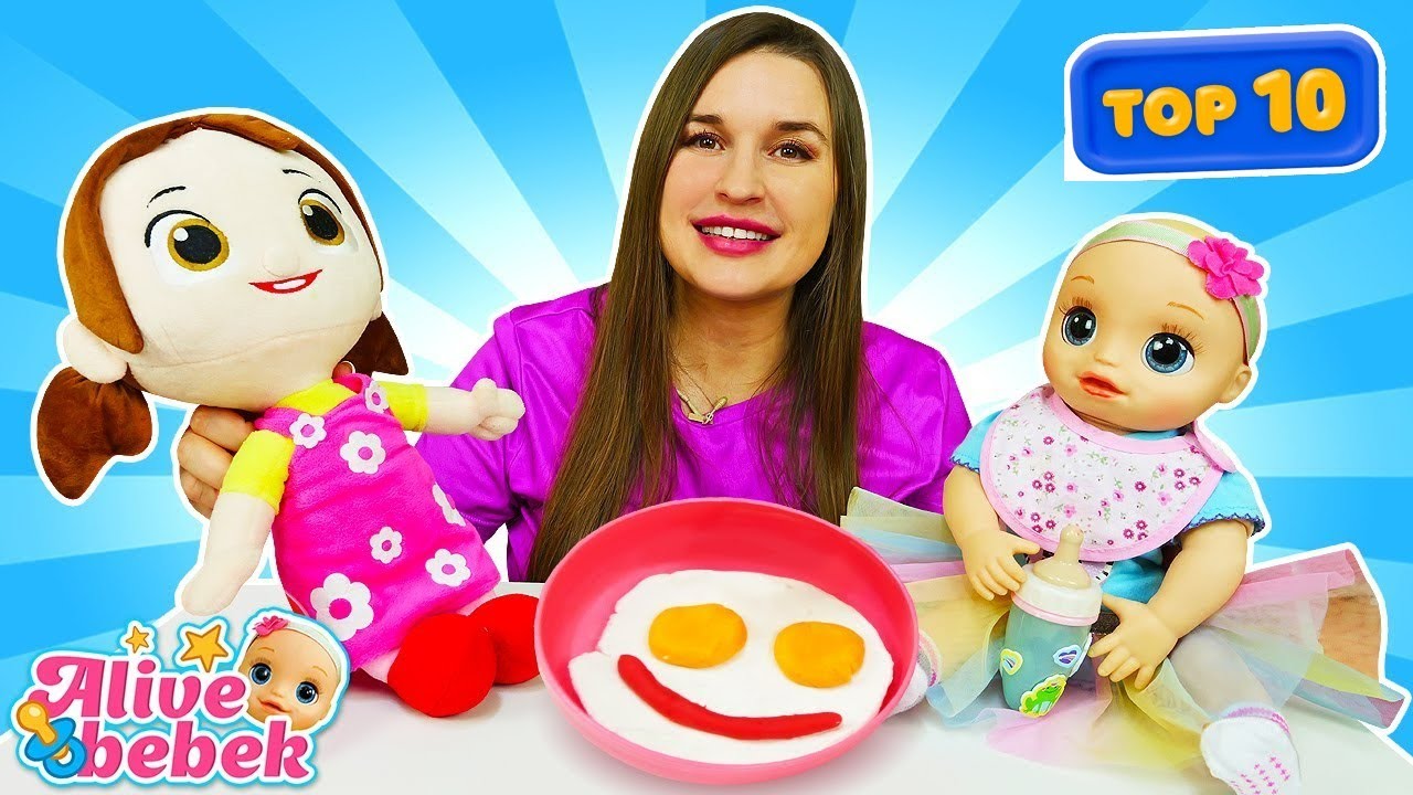 Bebek bakma oyunları! 🍼🍼 NILOYA oyuncak ve oyuncak bebek ALIVE ile TOP-10 2023! 🔝🔝 Kız oyunları! 🌟🌟