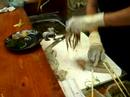 High-speed japanese cook! Living squid.