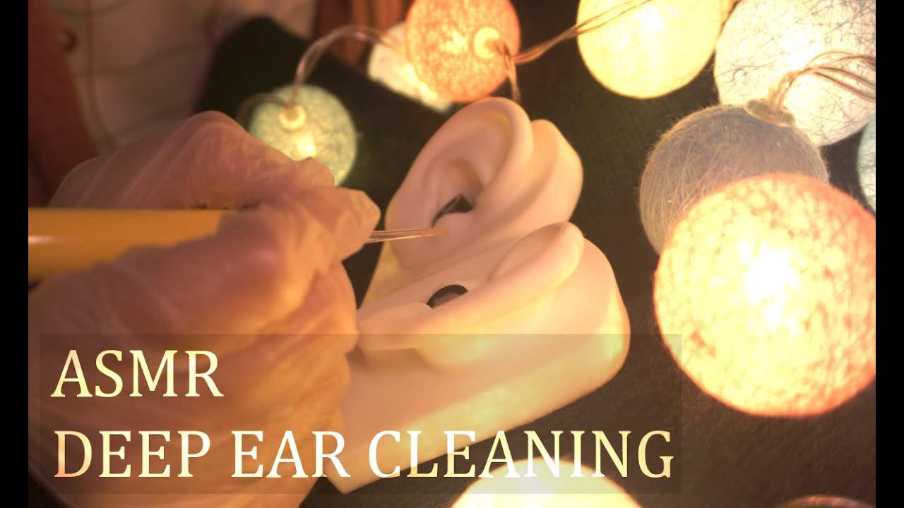[ASMR] DEEP Ear Cleaning Cotton Ball Sticky Ear Wax Removal YouTube