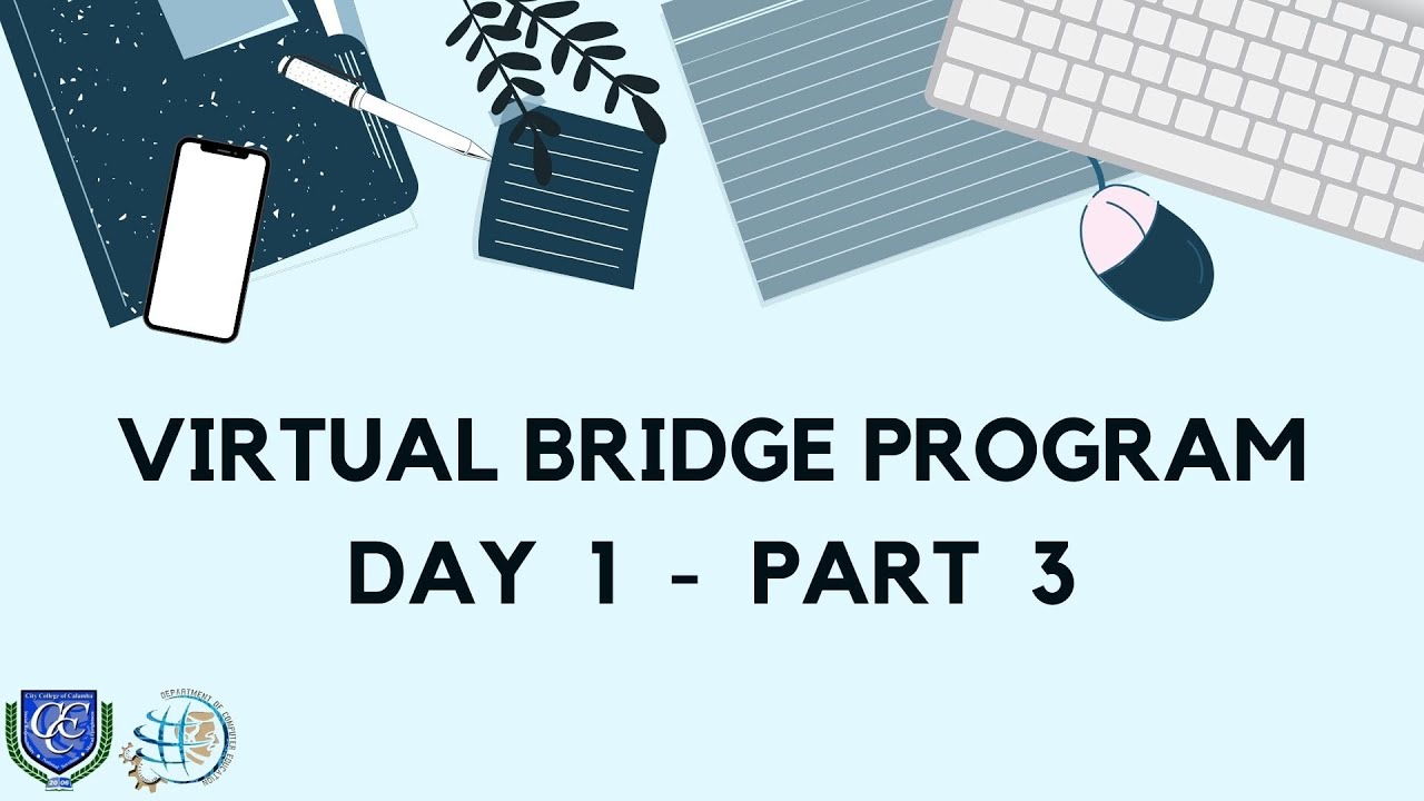 Department of Computer Education - Virtual Bridge Program Day 1 - Part ...