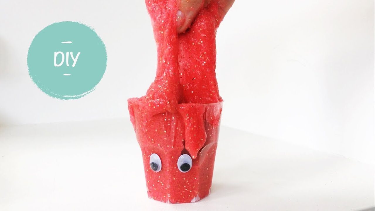 Leuk! Zelf glitter slijm maken met maar 2 ingrediënten uit je