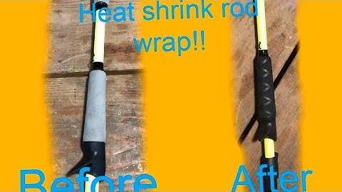 Heat shrink fishing rod wrap?will it work?