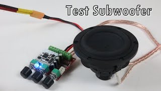 เทส ซับวูฟเฟอร์ กับ โมดูลขยายเสียง Test Subwoofer And Sound Modules