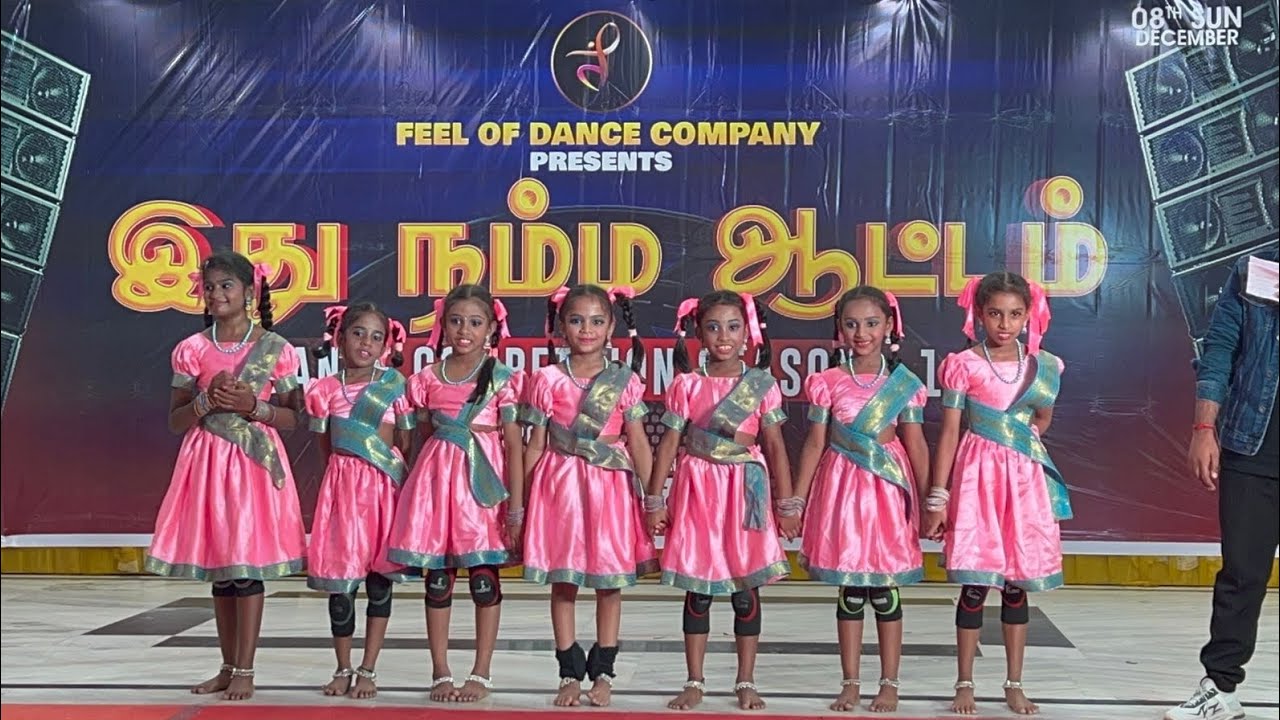 Folk Dance | 🏆 Winners | Fusion Folk | Girls | My Rockstar Mithu 🏆❤️ |kids dance |Tamil Folk songs