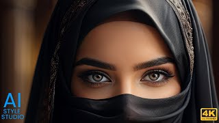 4K Ai Art Lookbook Video Of Ai Girl Elegant Twist On Traditional Hijab Styles