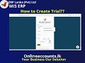 How to Create Onlineaccounts.lk Trial Version???