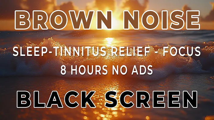 Stress-Melting Ocean Brown Noise | 8 Hours Black Screen | Deep Sleep, Focus & Tinnitus Relief