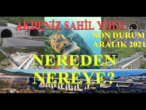 #AkdenizSahilYolu Mersin ile Antalya arasındaki yolda SON DURUM 2022 | Akdeniz Sahil Yolu