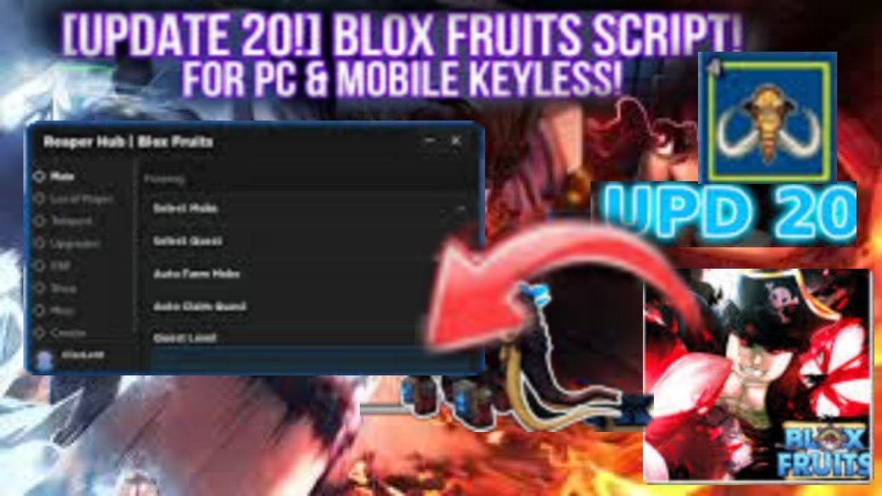 💥 NEW Script blox fruit update 20 op auto farm ROBLOX 💯افضل