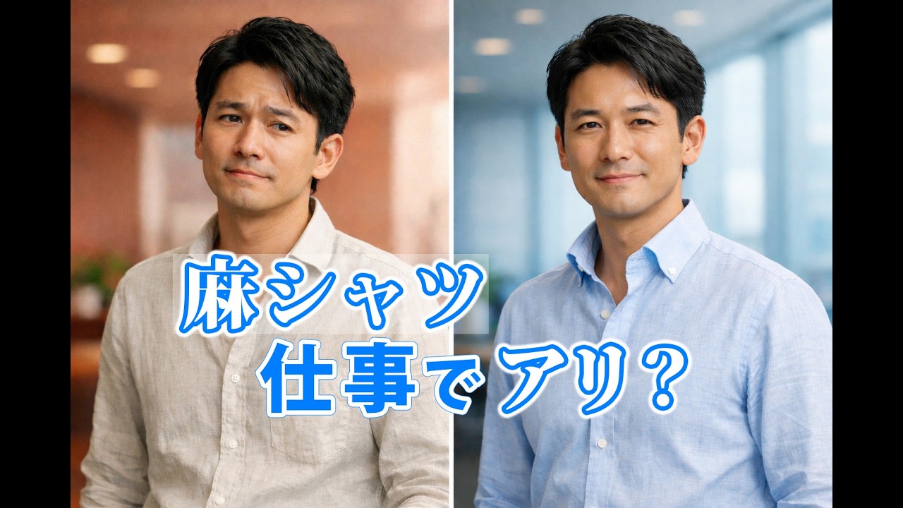 リネン100％シャツは仕事で使える？ ビジネスで失敗しない麻シャツの