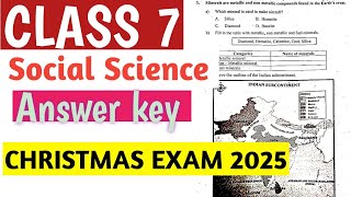 Class 7 social Science christmas exam answer key 2025-26 #class7 #socialscience #answerkey #online