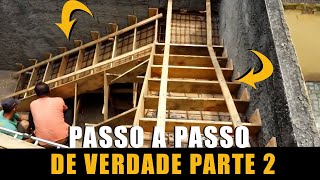 Escada agora sim ,um passo a passo de verdade vídeo 2  Stairs now, a real step by step video 2