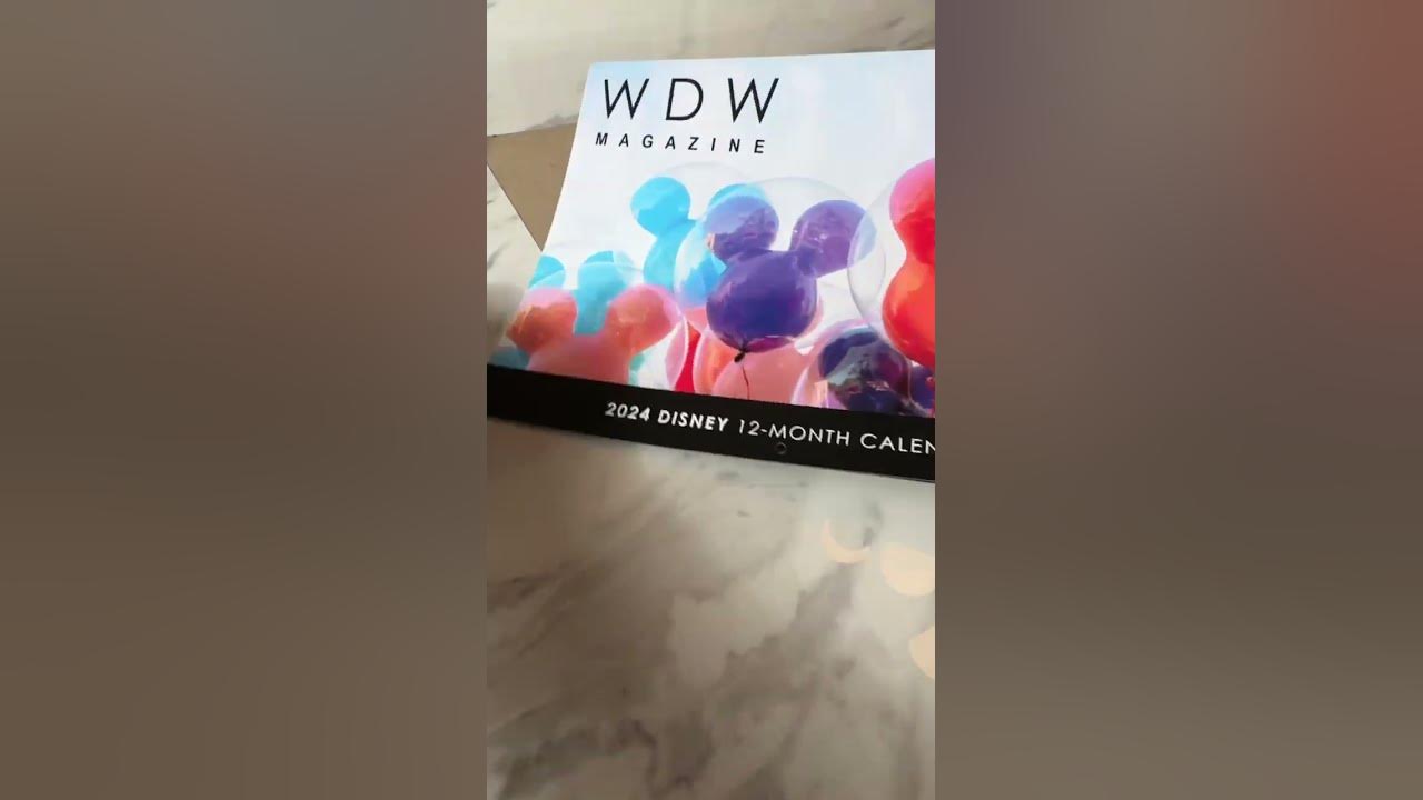 Check out this Disney Wall Calendar for 2024 YouTube