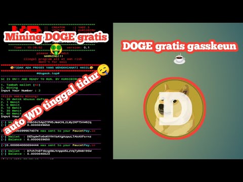 MINING DOGE GRATIS UNLIMITED WALLET? || AUTO WITHDRAW KE FAUCETPAY?☕