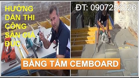 Cách Thi Công Sàn Bằng Tấm Cemboard Làm Sàn Giả Đúc | Vật Liệu Xây Dựng 5S
