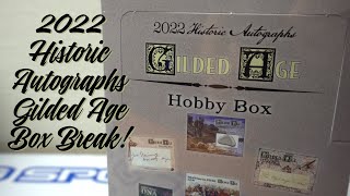 2022 Historic Autographs Gilded Age Box Break! Hit a #1/1!