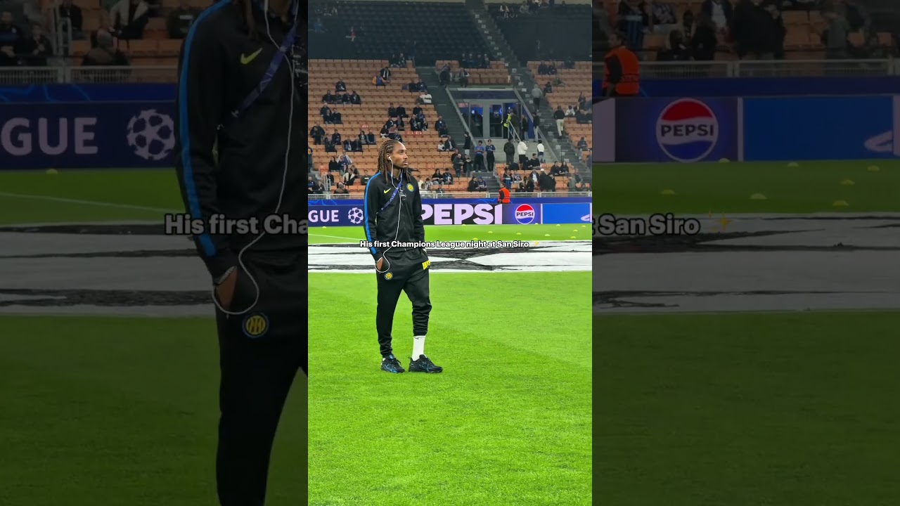 Spence, him first time in Champions League at San Siro 🏴󠁧󠁢󠁥󠁮󠁧󠁿