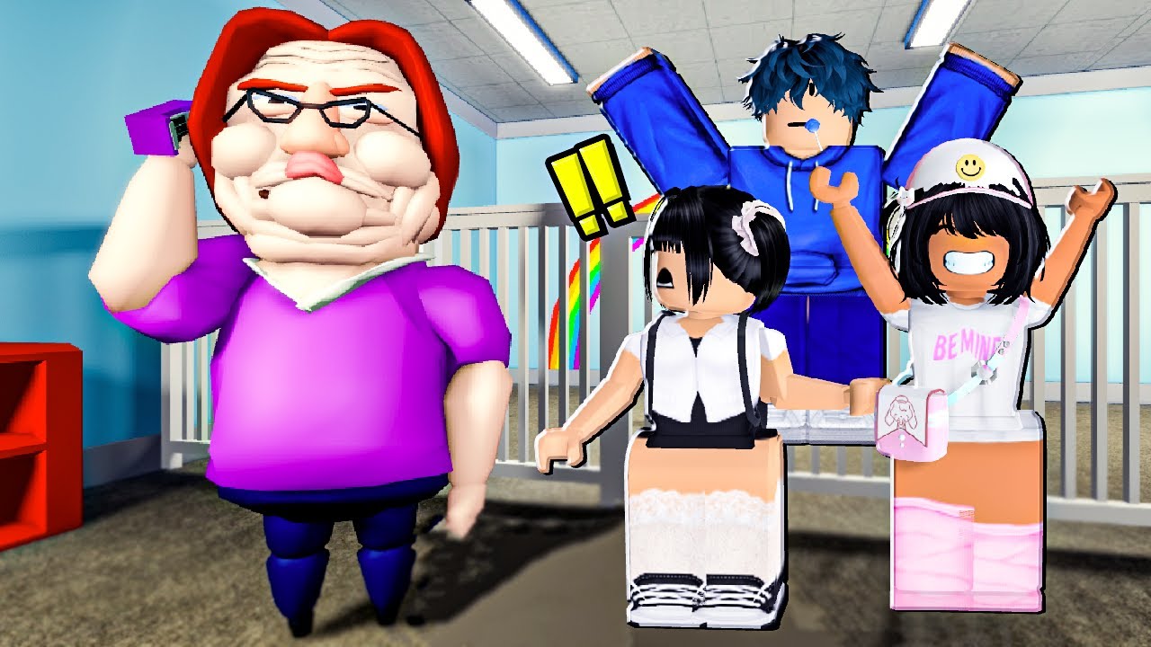 LES JUMELLES DÉCOUVRENT LE DAYCARE DE BETTY LA MÉCHANTE BABY-SITTER SUR ROBLOX