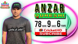 Anzar Qureshi 70 Runs 9 Sixes Crickethd