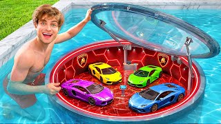 I Built 5 SECRET Rooms For My Lamborghini!