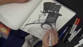 Adam Hughes drawing Zatanna