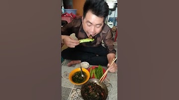 Đậu rồng chấm mắm cá lóc kho #shorts #anuong #mukbang #thánhăn #tiktok #xuhuongyoutube