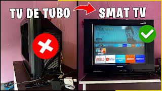 Como transformar TV de TUBO ANTIGA em SMART TV com o FIRE TV STICK LITE