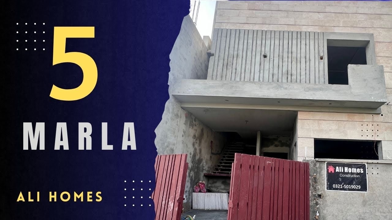5 marla under construction by Ali Homes in D12 - YouTube