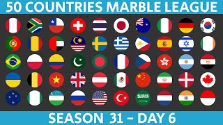 50 Countries Marble Race League Season 31 Day 6/10 Marble Race in Algodoo