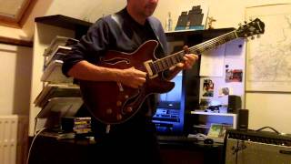 Easy Sundaymorning Bleus on Ibanez Thinline Jazz Guitar