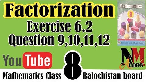 mathematics class 8 chapter 6 exercise 6.2 | math class 8 chapter 6 exercise 6.2 Balochistan board