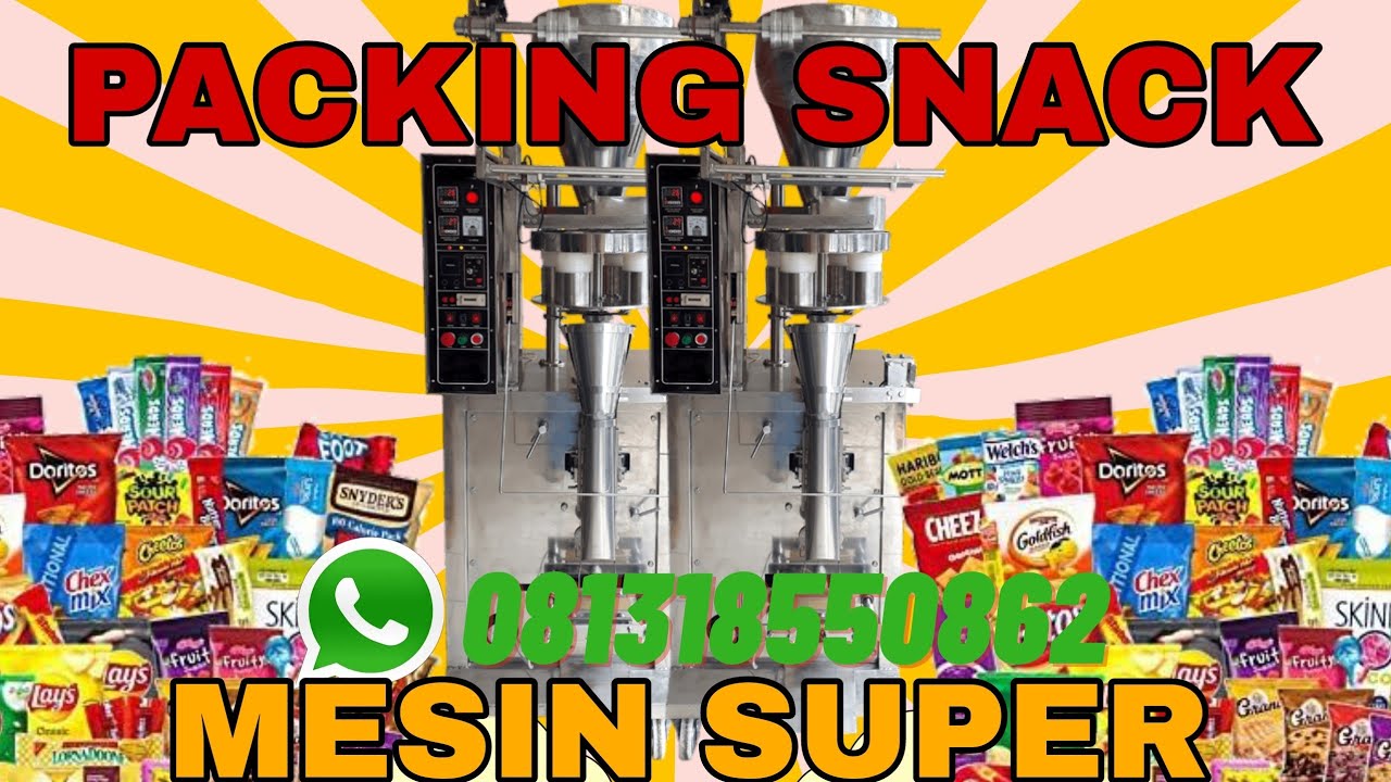 Snack 2 Ribuan Mesin Packing Snack | Bisa Mengemas Ribuan Produk Super Cepat - YouTube