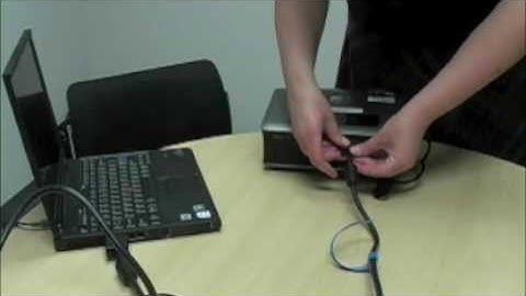 How to Connect a Laptop to a Projector (VGA Cable)
