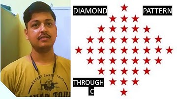 PRINT THE DIAMOND PATTERN || C LANGUAGE|| FULL CODE|| by mridul sir