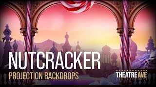 Nutcracker Ballet Digital Backdrops | Projection Scenery Preview