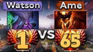 Ждали патч, а получили... Топ 1 ранг против Аме! - Watson Faceless Void 7.35 DOTA 2